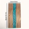 1PC Chopping Board, Resin River Pattern Cutting Board Butcher Block, Cheese Charcuterie Board for Meat Cheese Bread Vegetables And Fruits