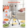French Fry Cutter, Commercial Vegetable Chopper with 4 Blades (1/2", 3/8", 1/4" & 6-Wedge with Corer)