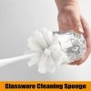 Bottle Glass Dish Sponge Cleaning Brush with Handle, Pack of 3